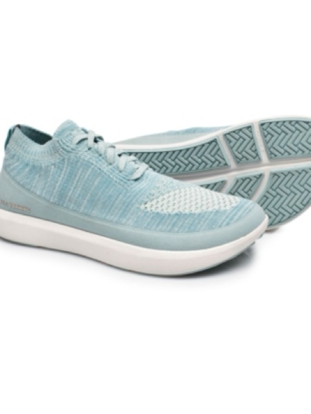 Altra Light Blue Knit Lace-Up Sneakers